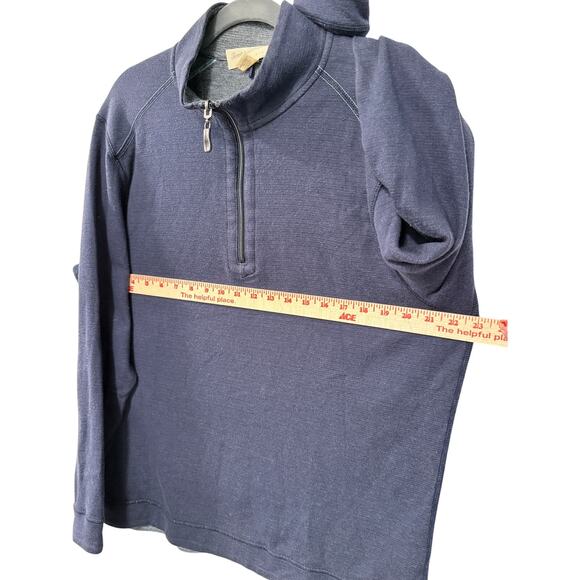 NEW! Tommy Bahama Men's M LOT of 2 Polo Shirt & Reversible Half Zip Sweater Blue - Picture 12 of 12